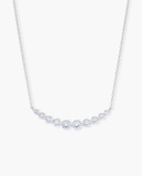 Alya Stone Della Graduated Diamond Necklace, graduated lab-grown diamonds on a solid gold chain