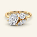 Astra Oval Three Stone Lab Grown Diamond Ring