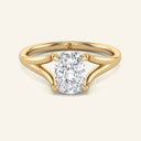 Esme Elongated Cushion Split Shank Lab Grown Diamond Ring