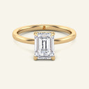 June Emerald Classic Solitaire Lab Grown Diamond Ring