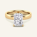 Titan Radiant Wide Shank Solitaire Lab Grown Diamond Ring
