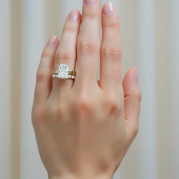 Titan Radiant Wide Shank Solitaire Lab Grown Diamond Ring