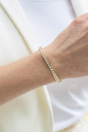 Avery Baguette Tennis Lab Diamond Bracelet
