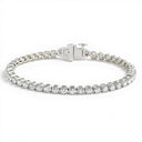 Jude Round Tennis Lab Diamond Bracelet (3 ctw)