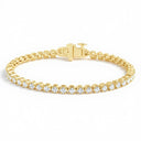 Jude Round Tennis Lab Diamond Bracelet (3 ctw)