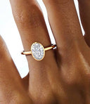 Remi Oval Bezel Solitaire Lab Grown Diamond Ring