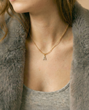 LETTER 'A' PAVÉ LAB GROWN DIAMOND CHARM