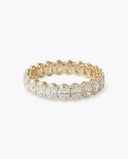 Elen oval lab-grown diamond full eternity ring in solid gold