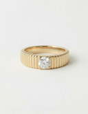 Emery Ribbed Lab Grown Diamond Ring