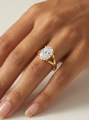 Esme Oval Split Shank — on-model