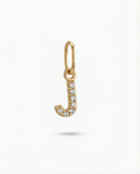 LETTER 'J' PAVÉ LAB GROWN DIAMOND CHARM