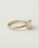 Mira Oval Half Bezel Solitaire Lab Grown Diamond Ring