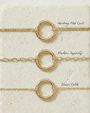 Modern Paperclip Chain Carabiner Bracelet