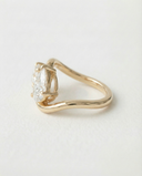 Nectar Round Pear Floating Toi et Moi Lab Grown Diamond Ring