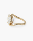 Nectar Round Pear Floating Toi et Moi Diamond Ring