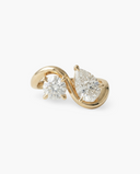 Nectar Round Pear Floating Toi et Moi Diamond Ring