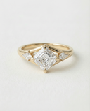 Paragon Asscher Three Stone Lab Grown Diamond Ring