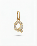 LETTER 'Q' PAVÉ LAB GROWN DIAMOND CHARM