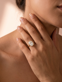 Remi Oval Bezel — on-model
