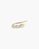 Rona Lab Diamond Pear Climber Stud Earring