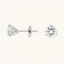 Round Lab Diamond Martini Stud Earrings (1 ctw)
