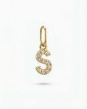 LETTER 'S' PAVÉ LAB GROWN DIAMOND CHARM