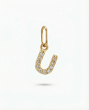 LETTER 'U' PAVÉ LAB GROWN DIAMOND CHARM