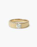 Emery Ribbed Diamond Ring