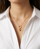 ASTER NOVEMBER CITRINE CHARM