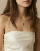 ASTER MAY LAB GROWN EMERALD CHARM