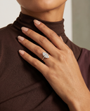 Aura Marquise Hidden Halo Solitaire Diamond Ring
