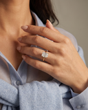 Aura Radiant Hidden Halo Solitaire Diamond Ring