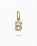 LETTER 'B' PAVÉ LAB GROWN DIAMOND CHARM