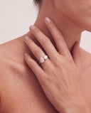 Crest Round Pear Toi et Moi Diamond Ring