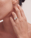Crest Round Pear Toi et Moi Diamond Ring