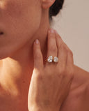 Crest Round Pear Toi et Moi Diamond Ring