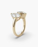 Crest Round Pear Toi et Moi Diamond Ring