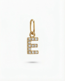 LETTER 'E' PAVÉ LAB GROWN DIAMOND CHARM