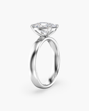 Titan Elongated Cushion Wide Shank Solitaire Diamond Ring