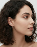 BRILLIANT HOOP PAVÉ LAB GROWN DIAMOND EARRINGS