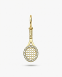 GAME SET MATCH TENNIS RACKET PAVÉ LAB GROWN DIAMOND CHARM