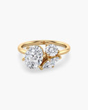 Astra Oval Three Stone Lab Grown Diamond Ring