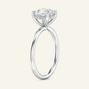 Aura Cushion Hidden Halo Solitaire Lab Grown Diamond Ring