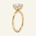 Aura Cushion Hidden Halo Solitaire Lab Grown Diamond Ring