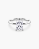Aura Radiant Hidden Halo Solitaire Diamond Ring