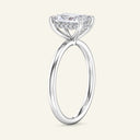 Aura Radiant Hidden Halo Solitaire Lab Grown Diamond Ring