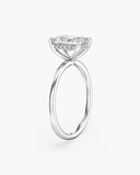 Aura Radiant Hidden Halo Solitaire Diamond Ring