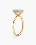 Aura Radiant Hidden Halo Solitaire Diamond Ring