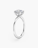Aura Round Hidden Halo Solitaire Diamond Ring