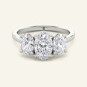 Celeste Oval Three Stone Lab Grown Diamond Ring